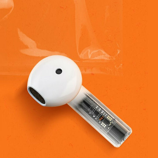 QCY T12 Earbud Bluetooth Handsfree Căști cu Carcasă de Încărcare Alb