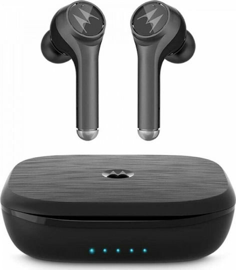 Motorola Vervebuds 800 Bluetooth Handsfree Ακουστικά με Αντοχή στον Ιδρώτα και Θήκη Φόρτισης Μαύρα