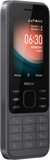 Nokia 6300 4G Dual SIM (4GB) Mobile with Buttons Charcoal
