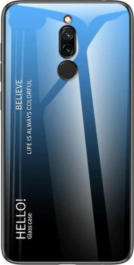 Hurtel Gradient Glass Back Cover Πλαστικό Μπλε (Redmi 8)