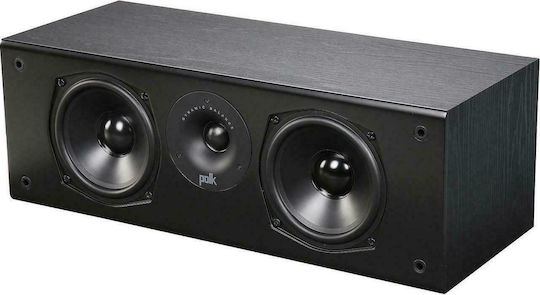 Polk Audio T30 T30bl Ηχείο Hi-Fi Κεντρικό 100W 2 Δρόμων Π48.26xΒ21.59xΥ16.51εκ. Μαύρο