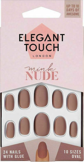 Elegant Touch Mink Nude Falsche Nagelspitzen in Beigem Farbton 24 Stück S0591183