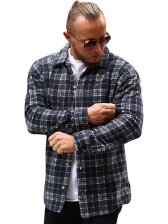 MEN'S BLACK PLAID SHIRT FLANNEL MRK-1220-098