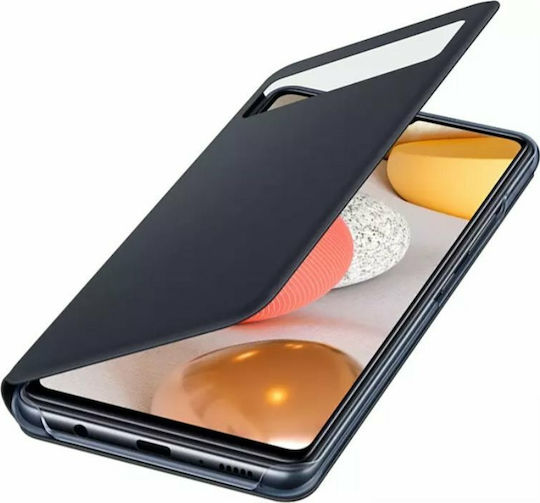 Samsung S View Book Synthetic Leather Black (Galaxy A42)