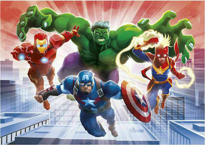 Παιδικό Puzzle Marvel Avengers Glowing 104pcs για 6+ Ετών Clementoni