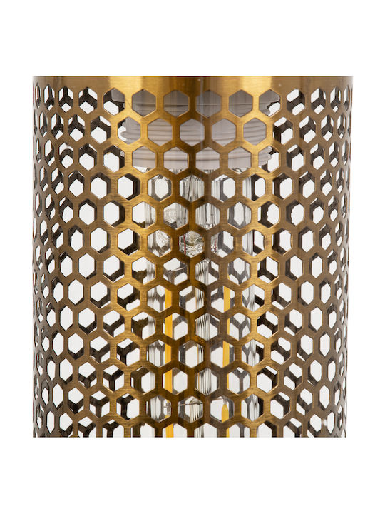 GloboStar Avery Pendant Light Transparent Grid with Socket E27 45x38x60cm