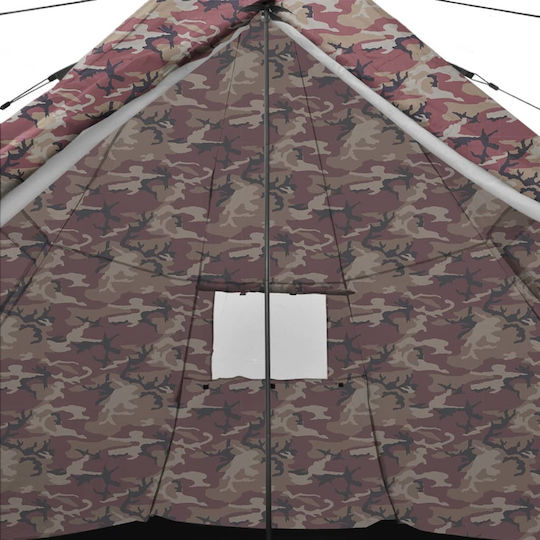 vidaXL Sommer Campingzelt Teepee Braun Für 4 Personen 300x200x250cm