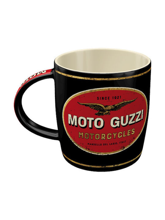 Nostalgic Art Moto Guzzi Keramiktasse in Verschiedene Designs Schwarz (Verschiedene Designs)