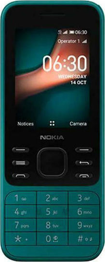 Nokia 6300 4G Dual SIM (4GB) Κινητό με Κουμπιά Cyan Green