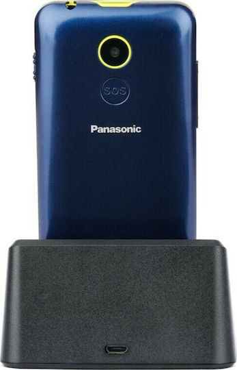 Panasonic KX-TU155 Single SIM Telefon Mobil cu Butoane Mari Albastru