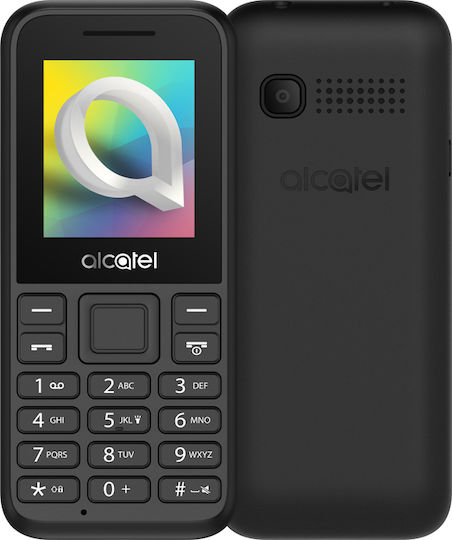 Alcatel 1066 Dual-SIM Handy mit Tasten (Griechisches Menü) Schwarz