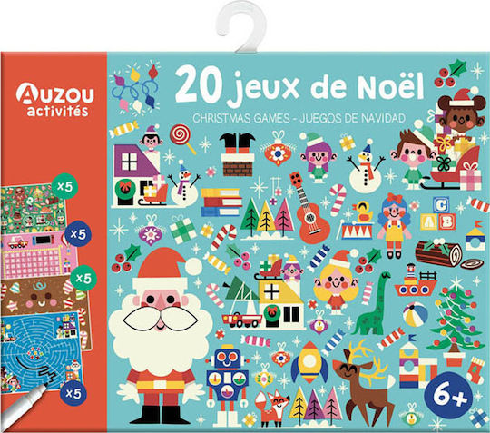 Auzou Χριστουγεννιάτικα Aufkleber Meine Spiele - Weihnachten 17x22cm.