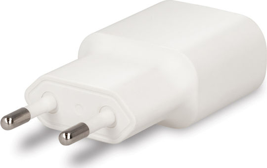 Forever Charger with USB-A Port and Cable Lightning Whites (TC-01)