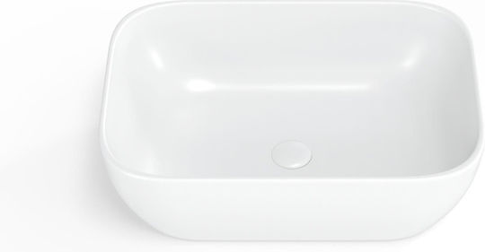 Swiss Aqua Technologies Infinitio Aufgesetztes Waschbecken Keramik 45.5x32.5x13.5cm White Matt