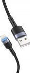 Tellur LED USB to Lightning Cable Μαύρο 2m (TLL155324)