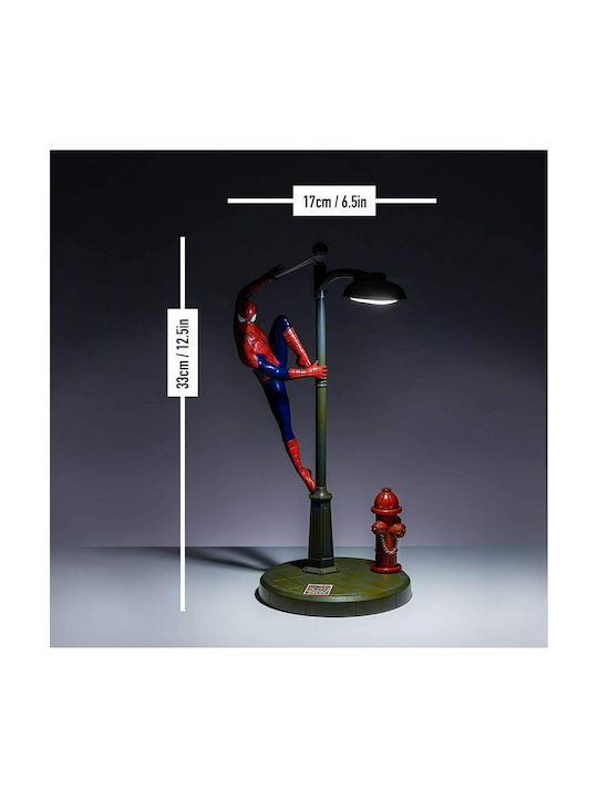 Paladone Lumini LED Lampă de birou pentru copii Spiderman Roșu 34εκ.