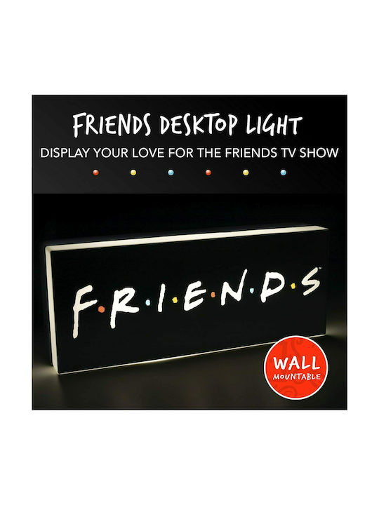 Paladone Led Παιδικό Διακοσμητικό Φωτιστικό Friends Μαύρο 30x12x7εκ.