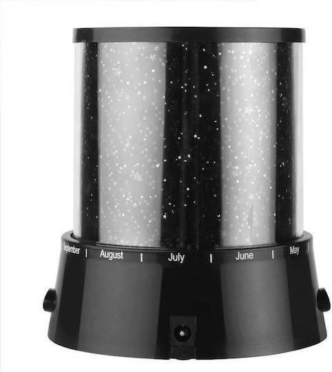Factory Led Kids Projector Lamp Starry Sky with Star Projection Black 11x11x11.8εκ.