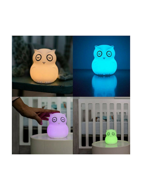 Bbluv Led Kids Decorative Lamp Hibu with Color Changes White 10x8.9x12.2εκ.
