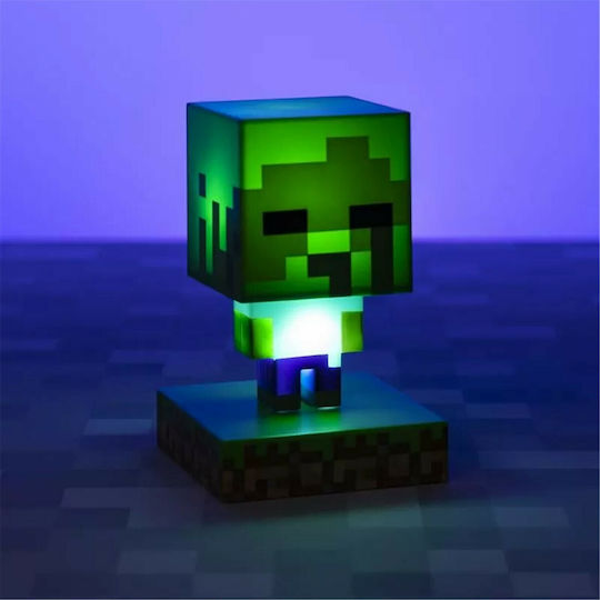 Paladone Lampă decorativă pentru copii Minecraft Zombie Verde 10εκ.