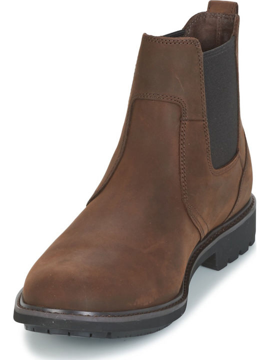 EarthKeeper Stormbuck Leather Brown Chelsea Boots