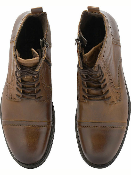 Leather Boots Cognac