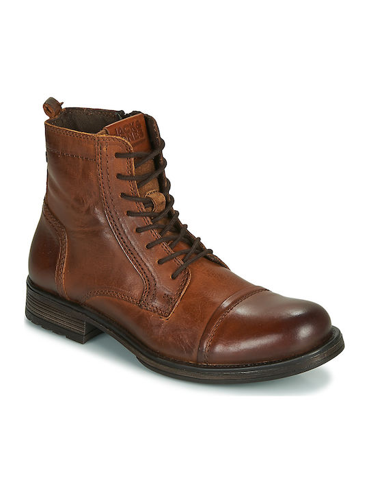 Leather Boots Cognac