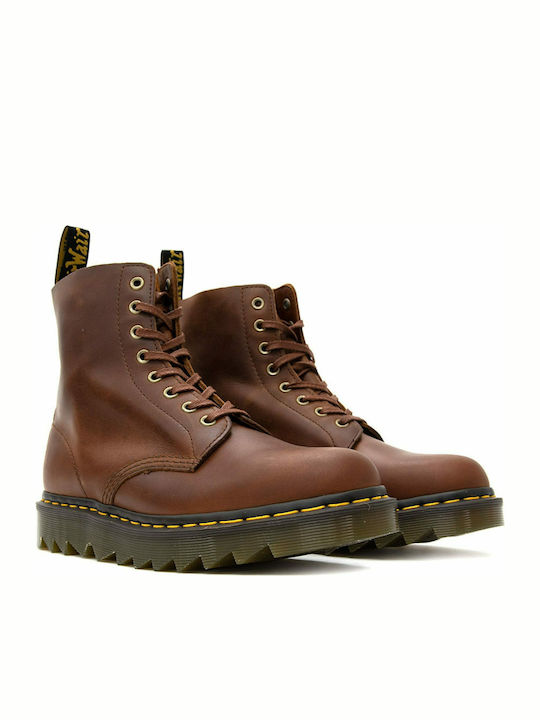1460 Pascal Ziggy Luxor Leather Brown Boots