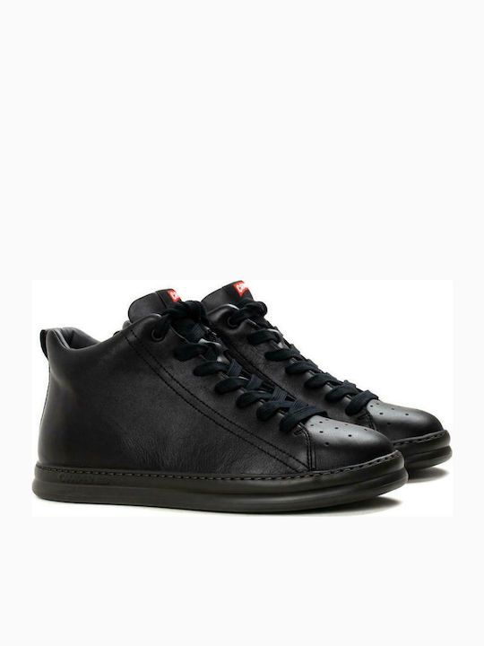 Runner Four Leather Black Men's Boots Anatomical