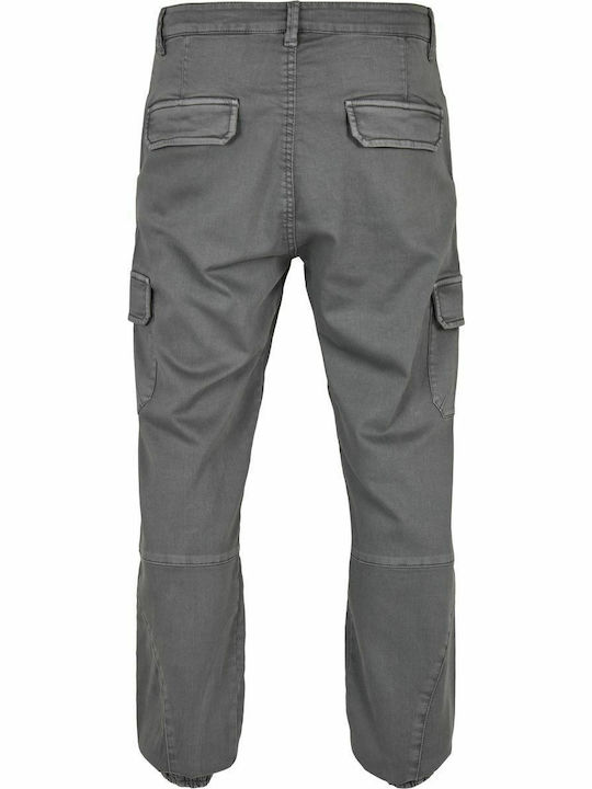 Pantaloni Elastic cu Croială Normală Gri