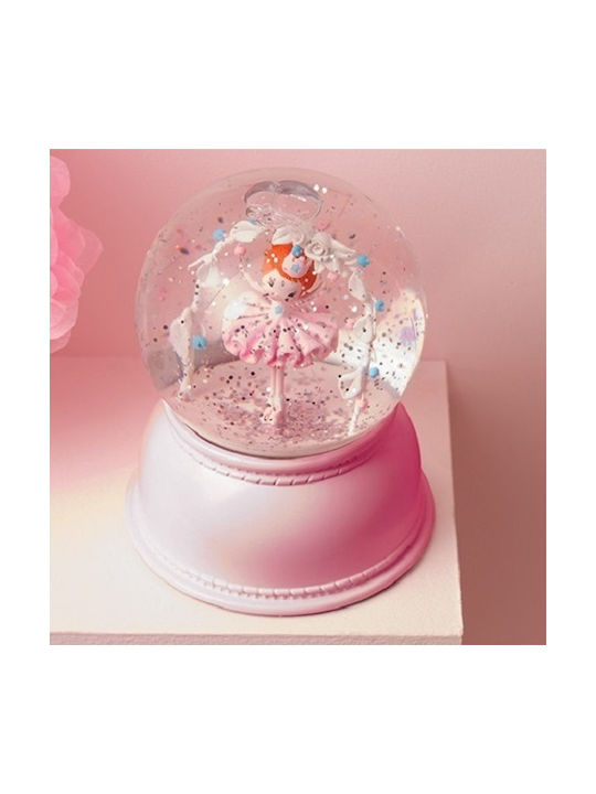 Djeco Kinder Dekorative Lampe Schneekugel Ballerina Rosa