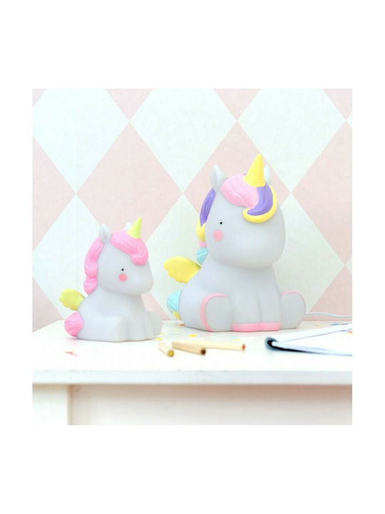 A Little Lovely Company Led Kids Decorative Lamp Unicorn with Color Changes Multicolour 22x22x17εκ.