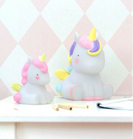 A Little Lovely Company LED Детско Декоративно Осветление Unicorn с Промяна на Цветовете Многоцветен 22x22x17εκ.