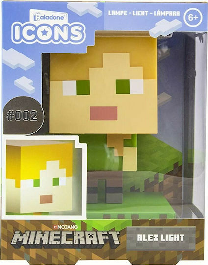 Paladone Παιδικό Διακοσμητικό Φωτιστικό Minecraft Alex Icon Πολύχρωμο 10εκ. Alex V2