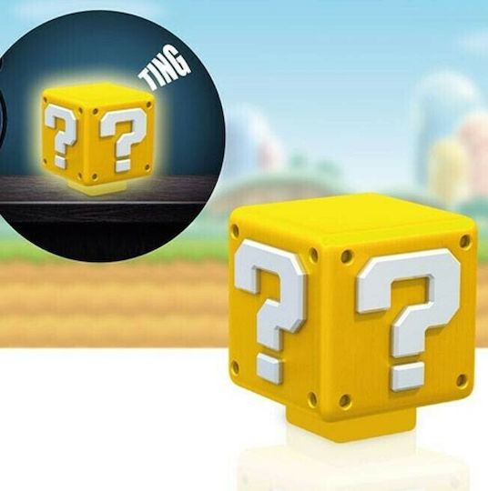 Paladone Παιδικό Διακοσμητικό Φωτιστικό Super Mario Question Block Κίτρινο 3εκ.