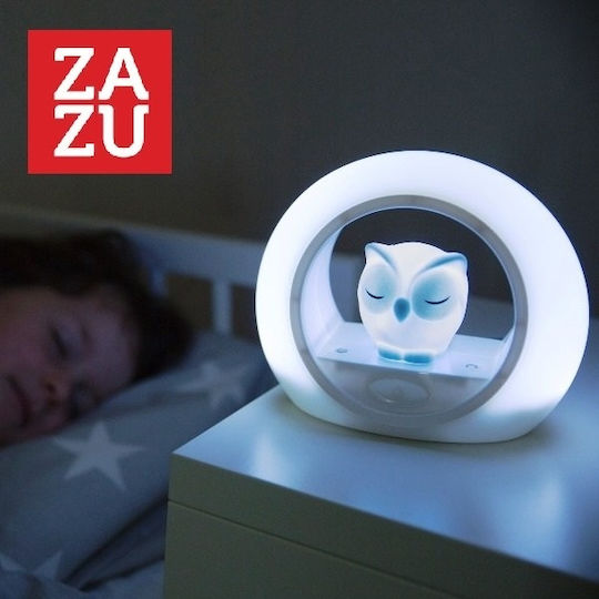 Zazu Nursery Night Light Lou The Owl Battery Gray Warm with Sensor