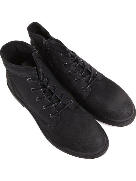 Piele Negru Ghete barbati