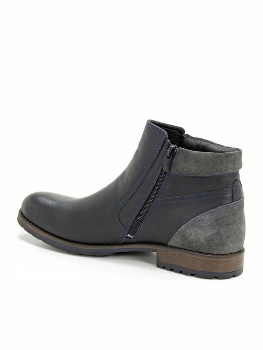 Piele Negru Ghete barbati