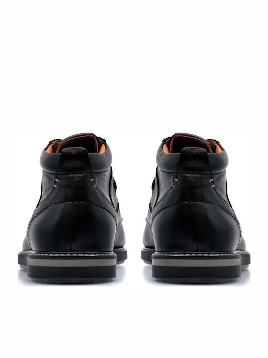 Leather Black Men's Boots Anatomical