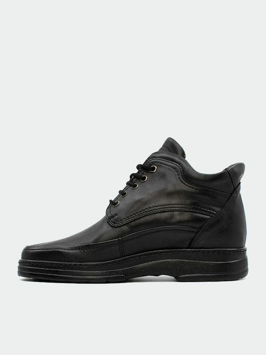 Leder Schwarz Herrenstiefel Anatomisch