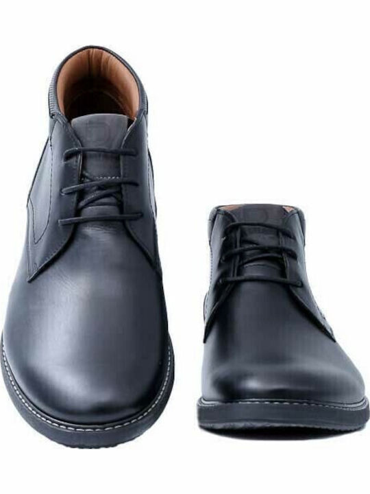 Leder Schwarz Herrenstiefel
