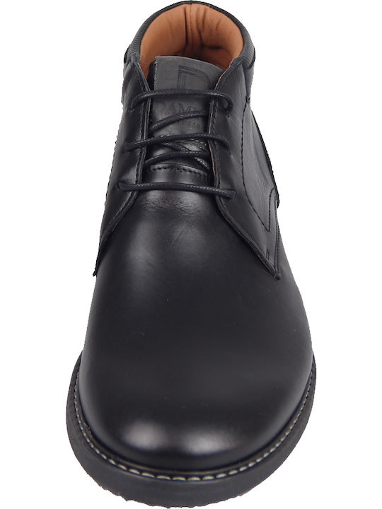 Leder Schwarz Herrenstiefel