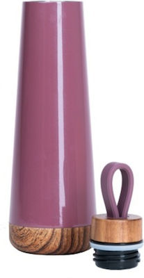 Chic Mic Bioloco Loop Bottle Thermos Stainless Steel BPA Free Pink 500ml with Loop BEL103