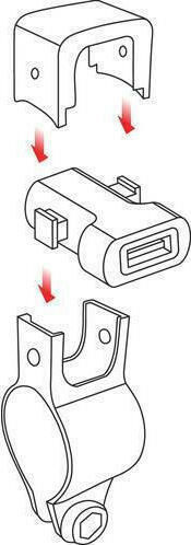 Lampa Fix Tube Wasserdicht Motorradladegerät Schnellladung 2.4A mit Anschluss: 1xUSB