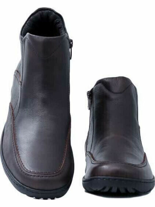 Leather Brown Men's Boots Anatomical
