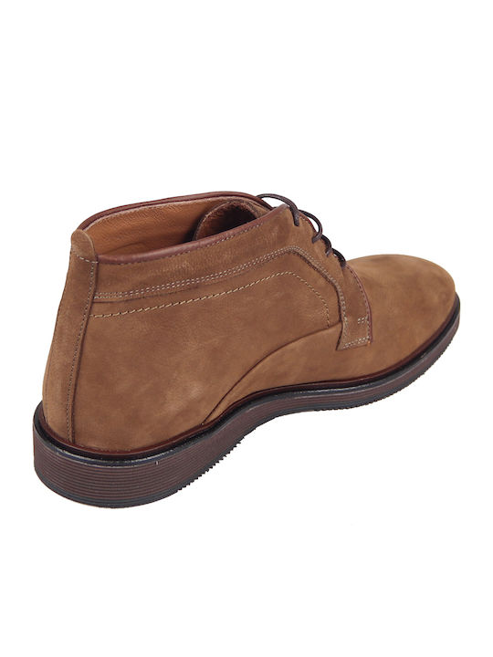 Suede Tabac maro Ghete barbati