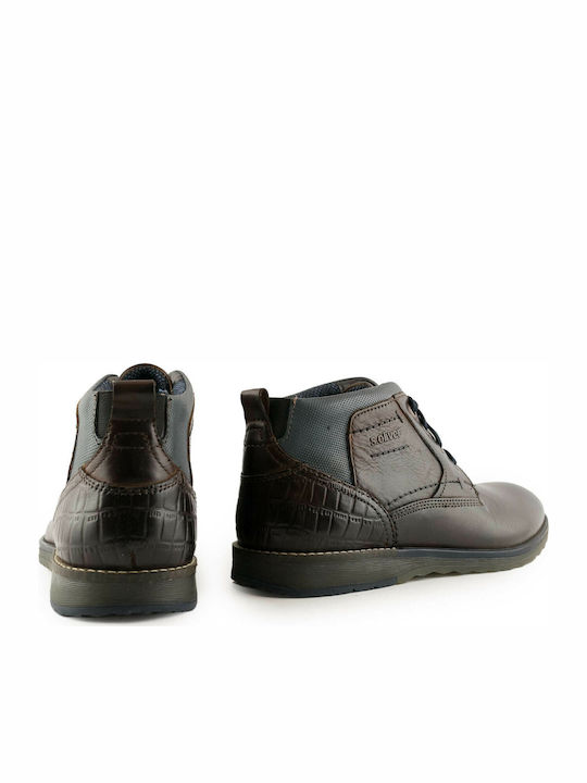 Lässige Herrenstiefel Tabac Braun