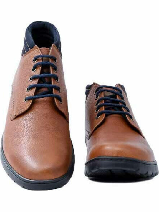 Leather Men's Boots Tabac Brown