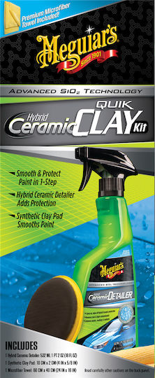 Meguiar's Hybrid Keramisch Synthetic Clay Satz Für Auto-Karosserie-Schutzkerzen 532ml