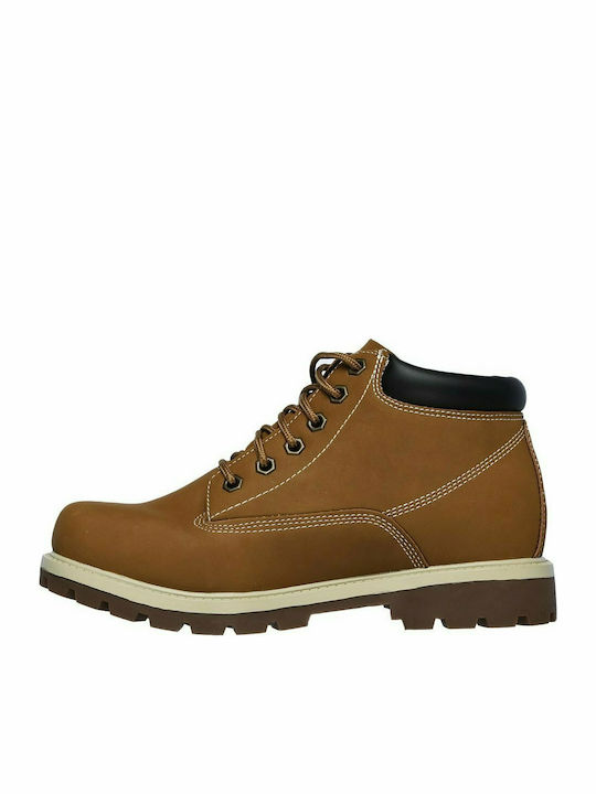 Toric Amado Leather Brown Combat Boots